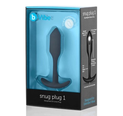 Plug analny - B-Vibe Snug Plug 1 Black